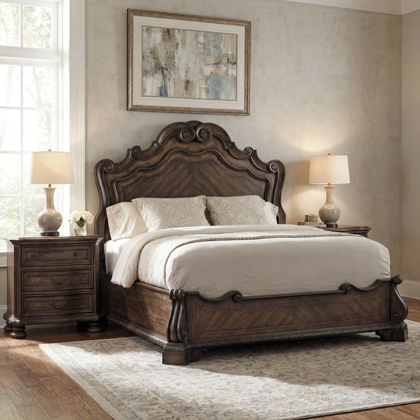 Rhapsody - 3-Drawer Nightstand - Dark Brown