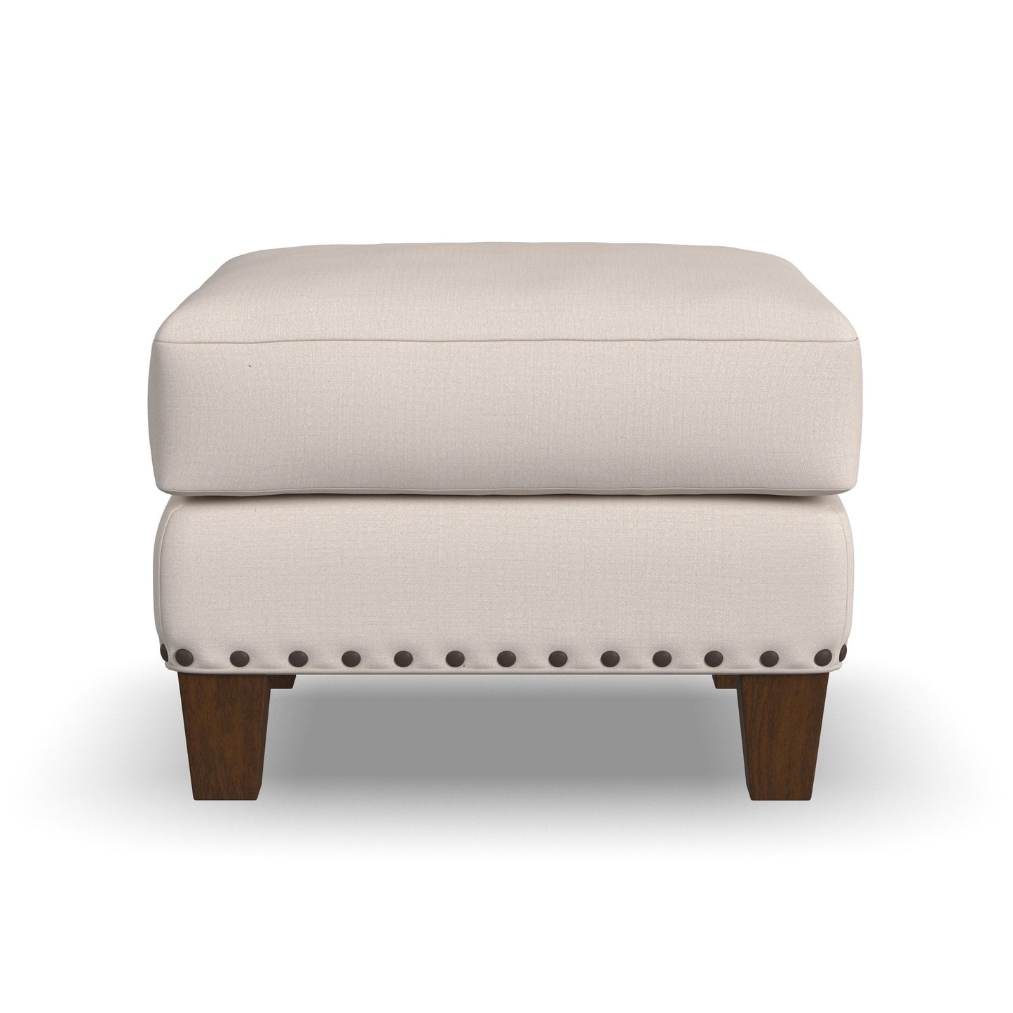 Gianna - Fabric Ottoman With Nailhead Trim