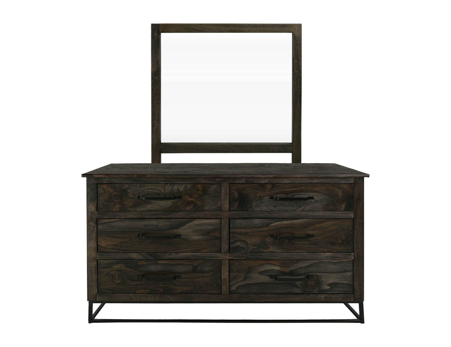 Teak - Mirror - Oil Black