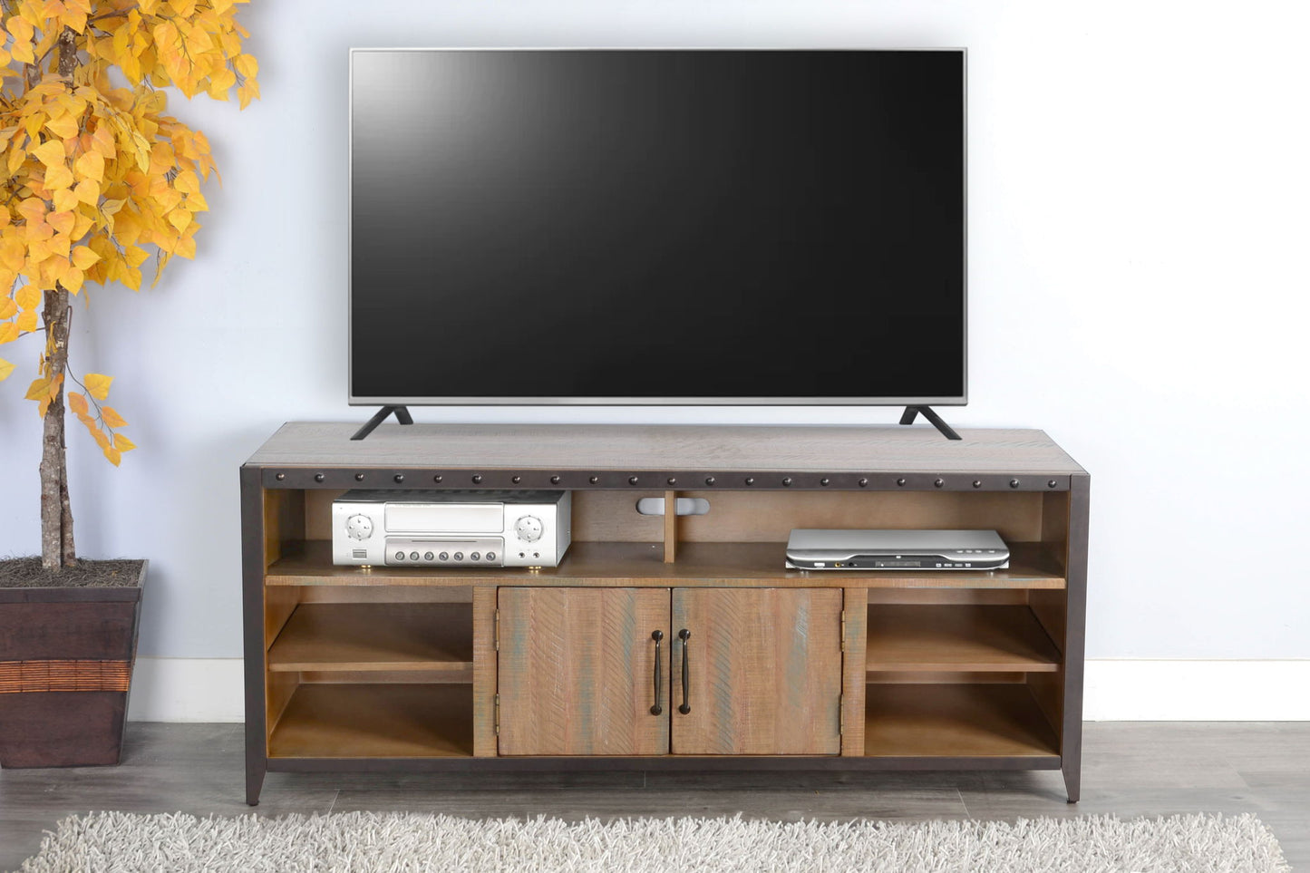 San Diego - Media Console - Antique Brown