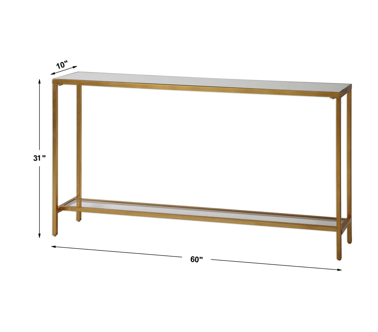 Hayley - Console Table - Gold