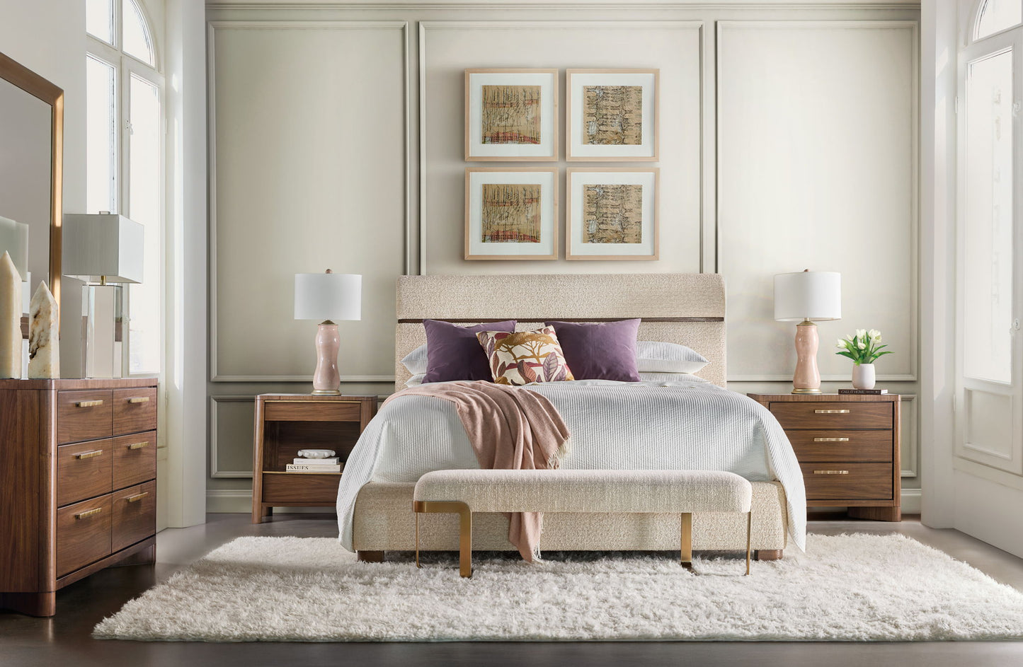Eleana - Upholstered Panel Bed