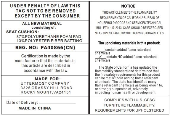 Paradox - Iron & Fabric Bench - White & Black