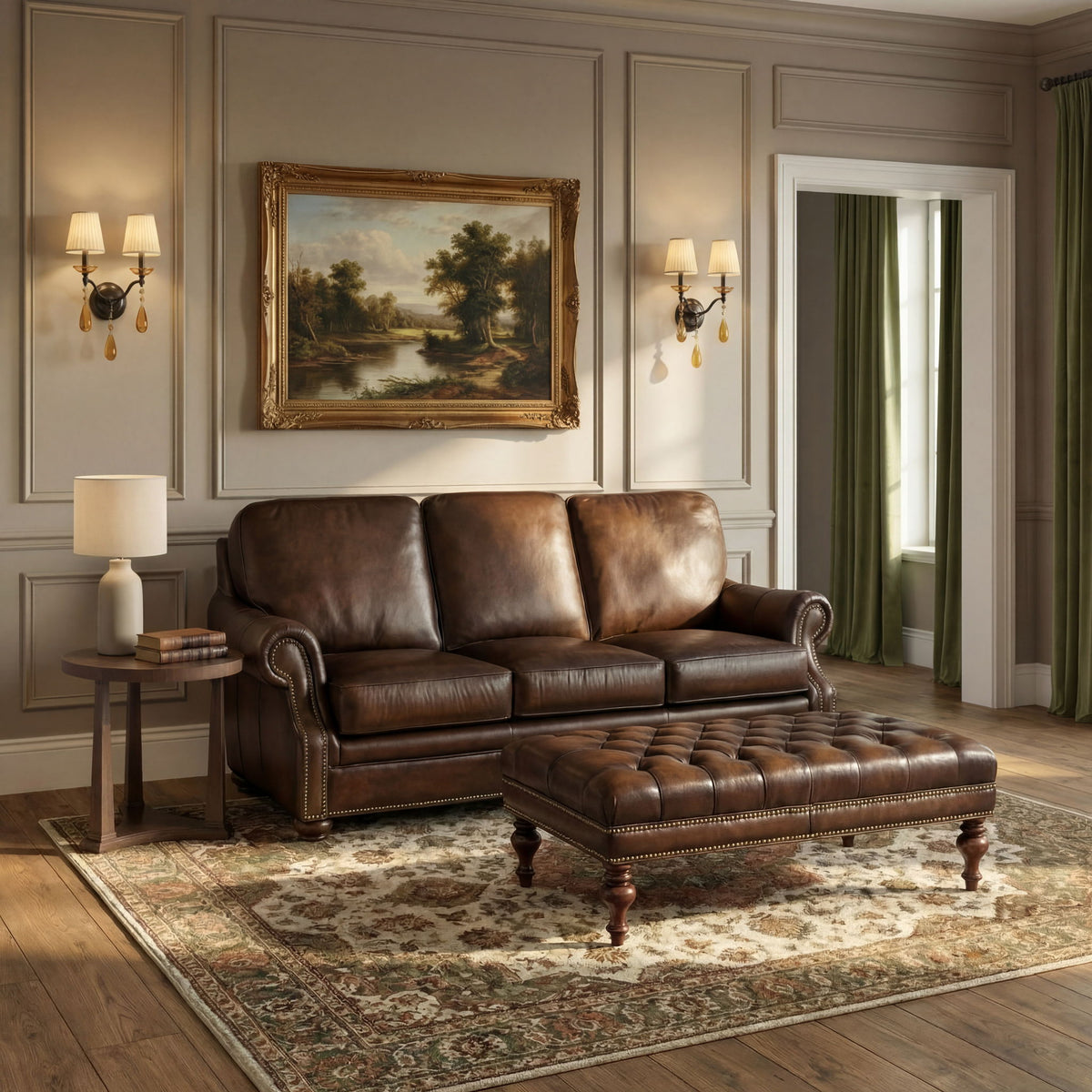 CO - Kingley Cocktail Ottoman - Dark Brown