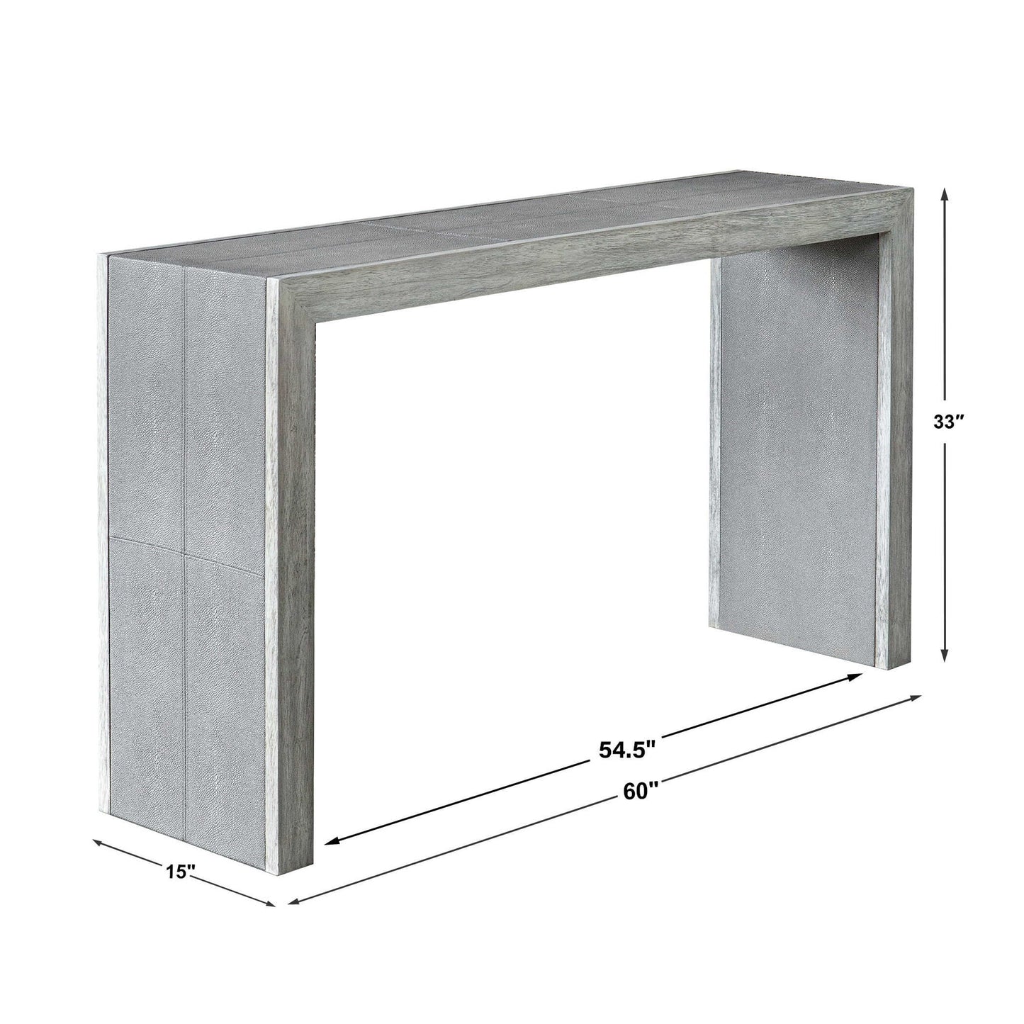 Aerina - Console Table - Aged Gray