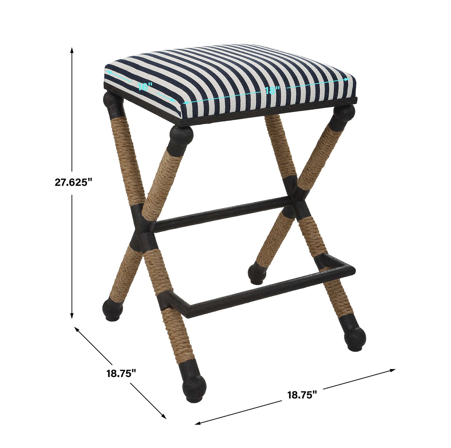 Braddock - Backless Counter Stool - Black