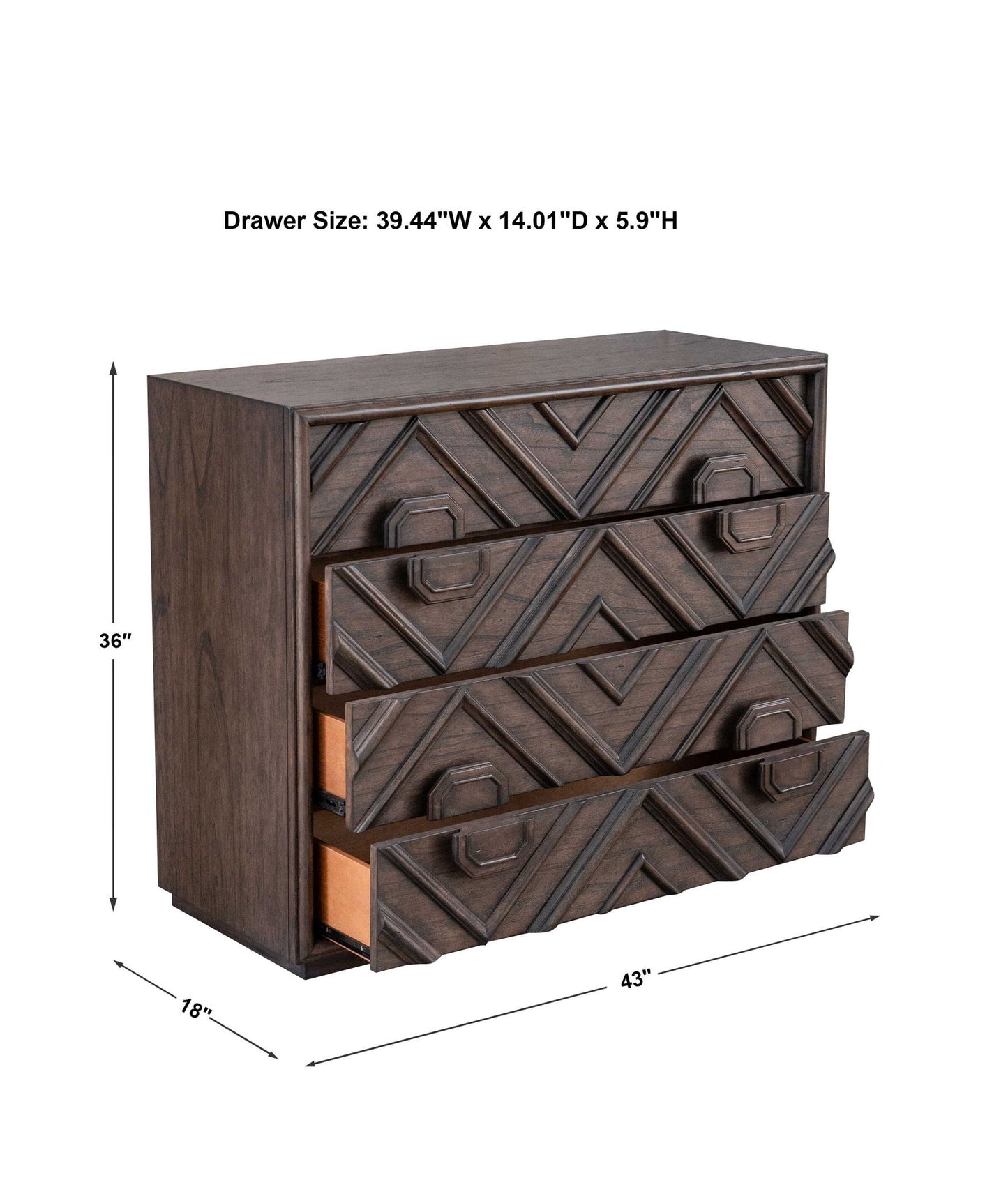 Mindra - Drawer Chest - Dark Brown