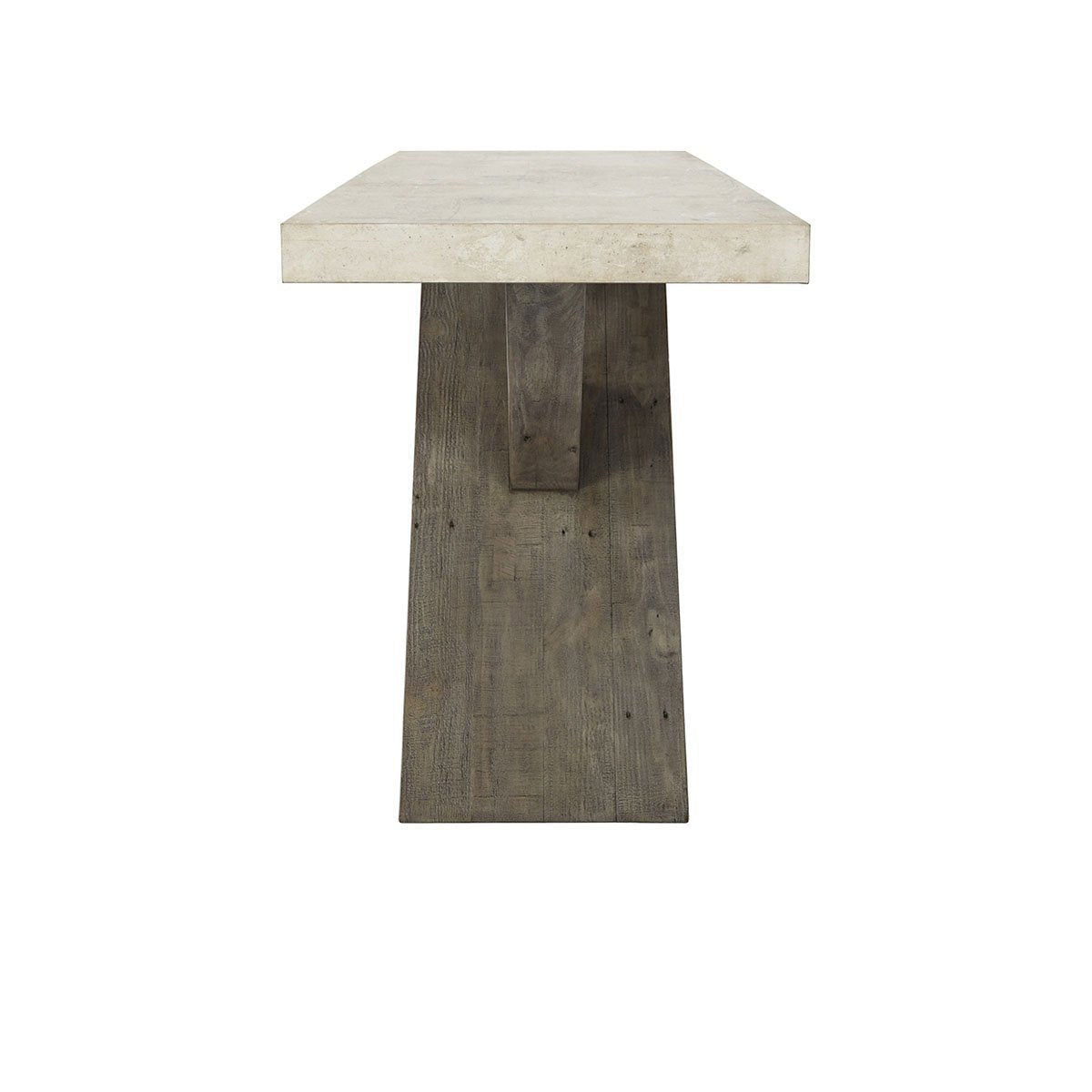 Durant - Console Table - Distressed Gray / Weathered Chalk