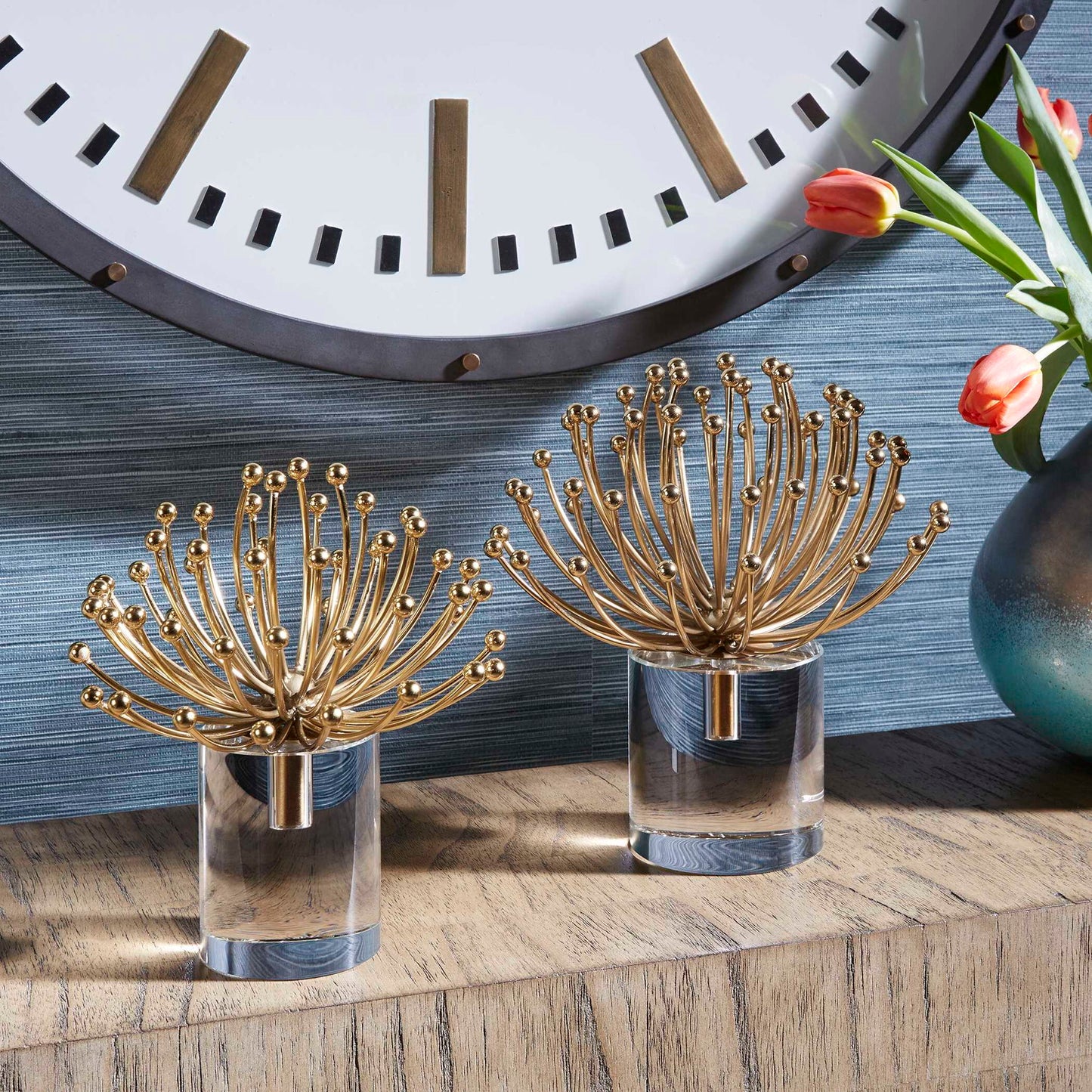 Aga - Modern Sculptures (Set of 2) - Gold