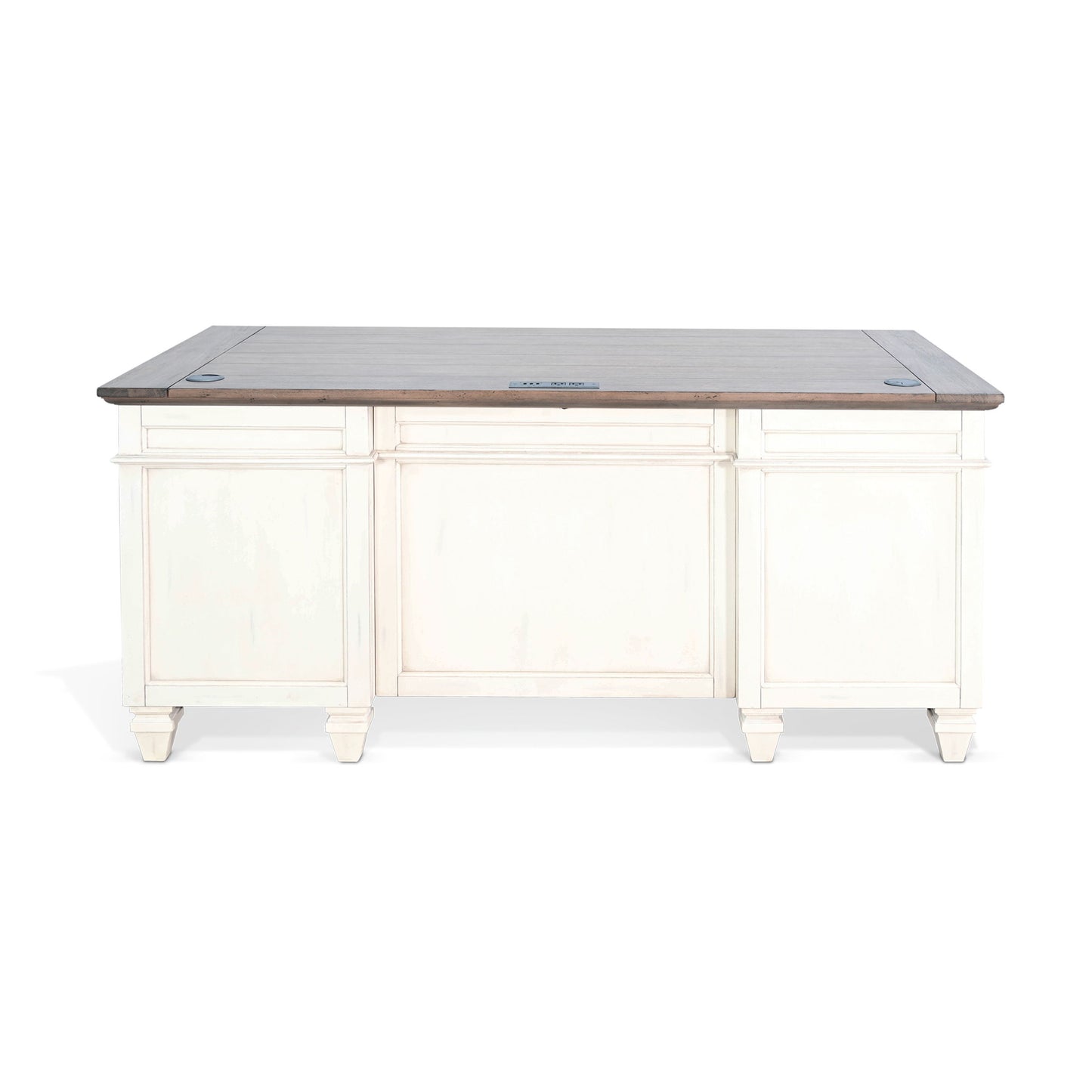 Carriage House - Desk - Cottage White / Europen Dark