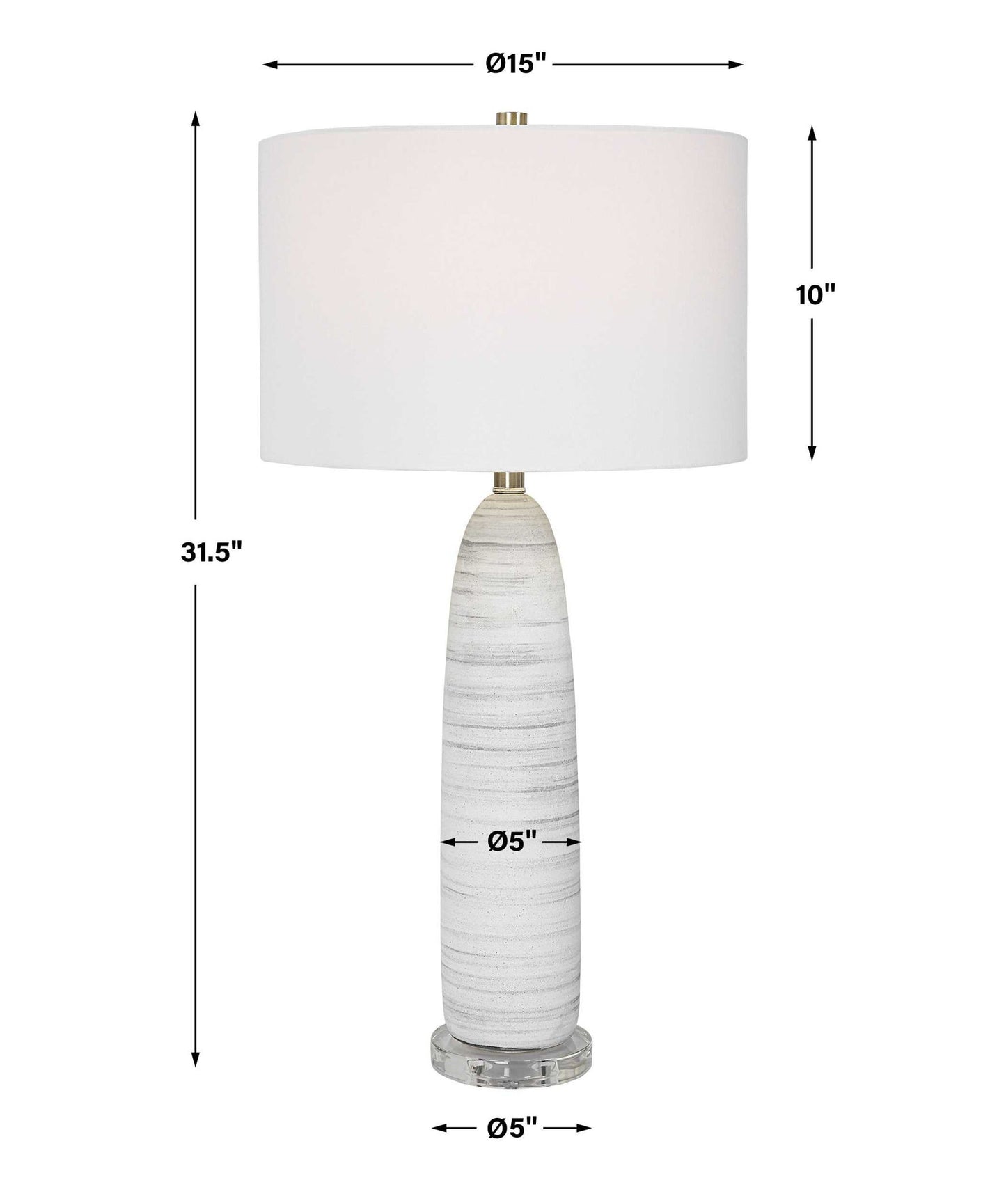 Levadia - Matte Table Lamp - White