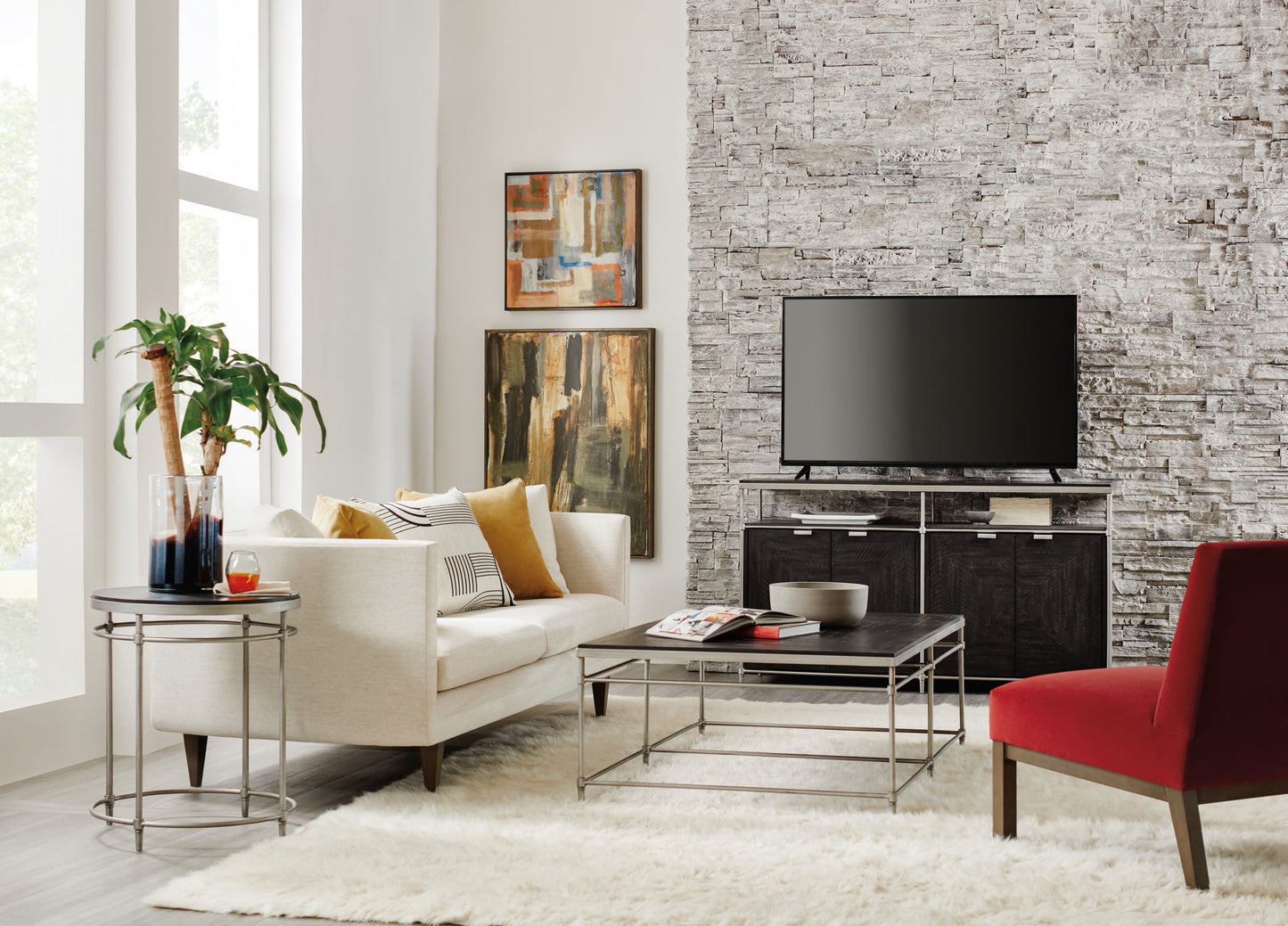 Commerce And Market - Saint Armand Round End Table