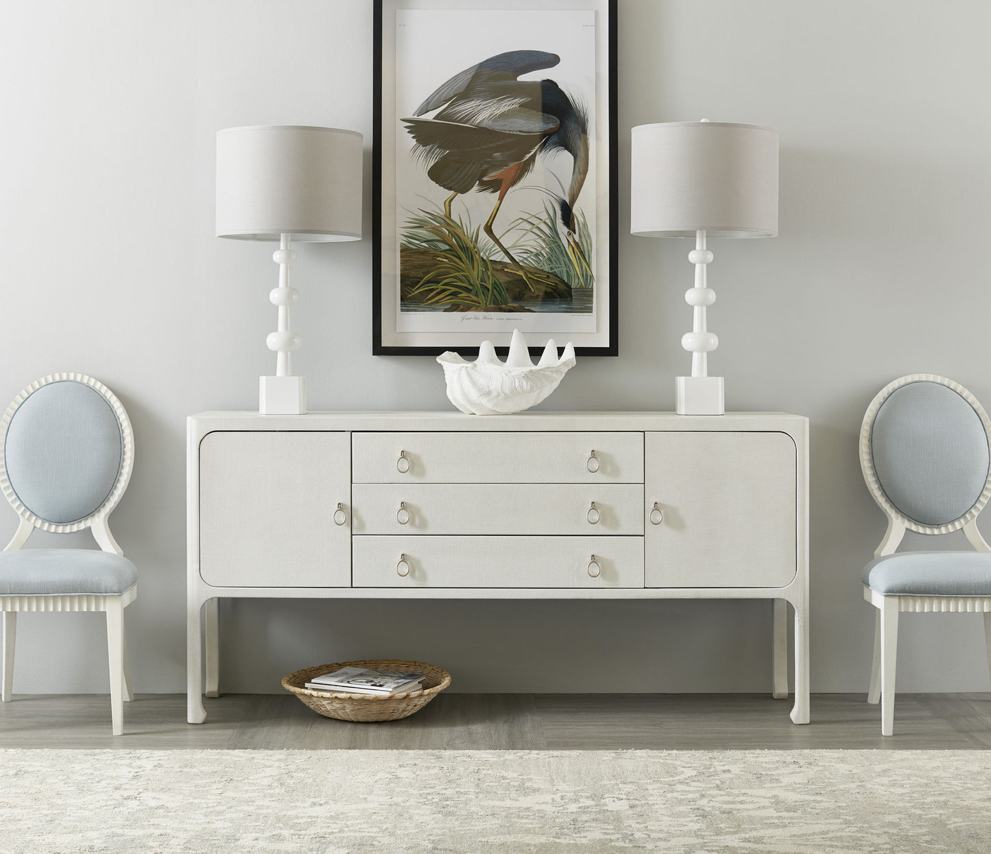 Serenity - Martinique Side Chair (Set of 2) - White / Pearl Silver
