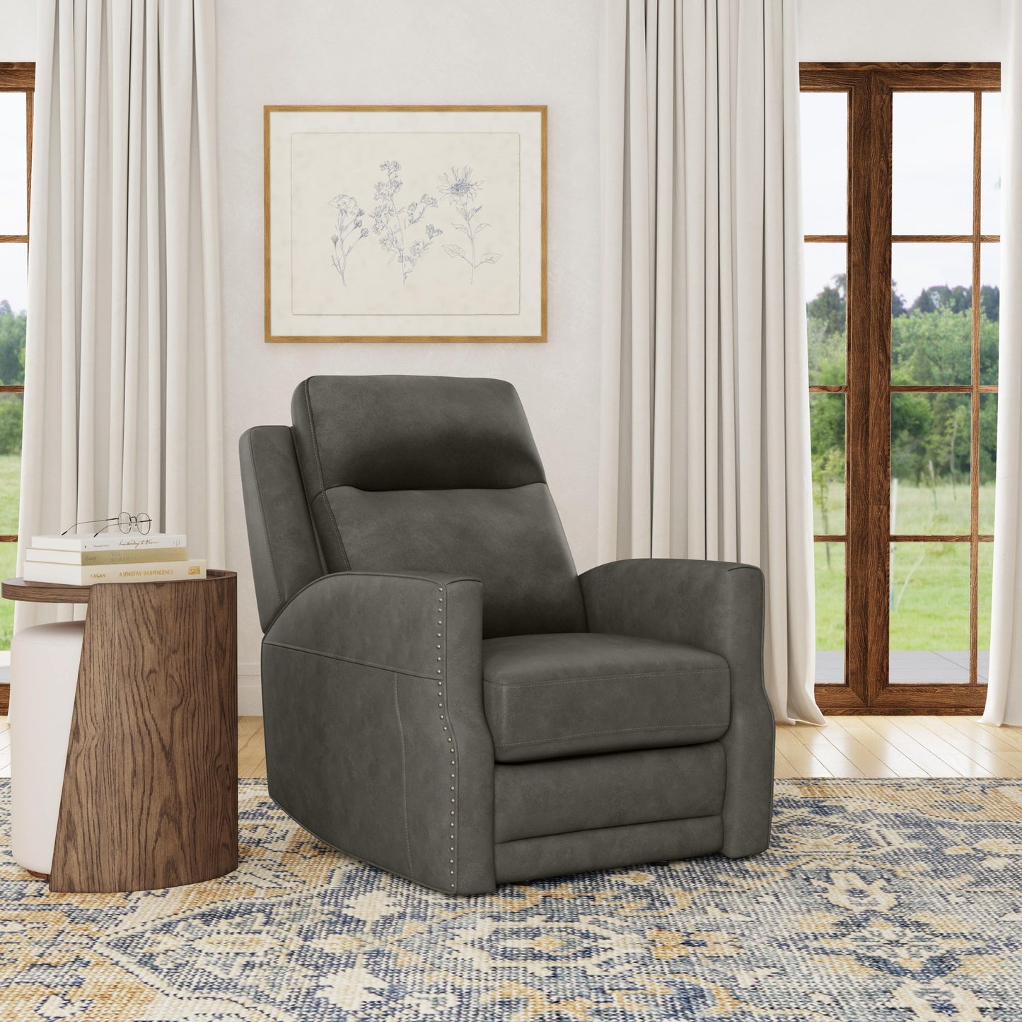 Maxwell - Power Gliding Recliner With Power Headrest And Lumbar