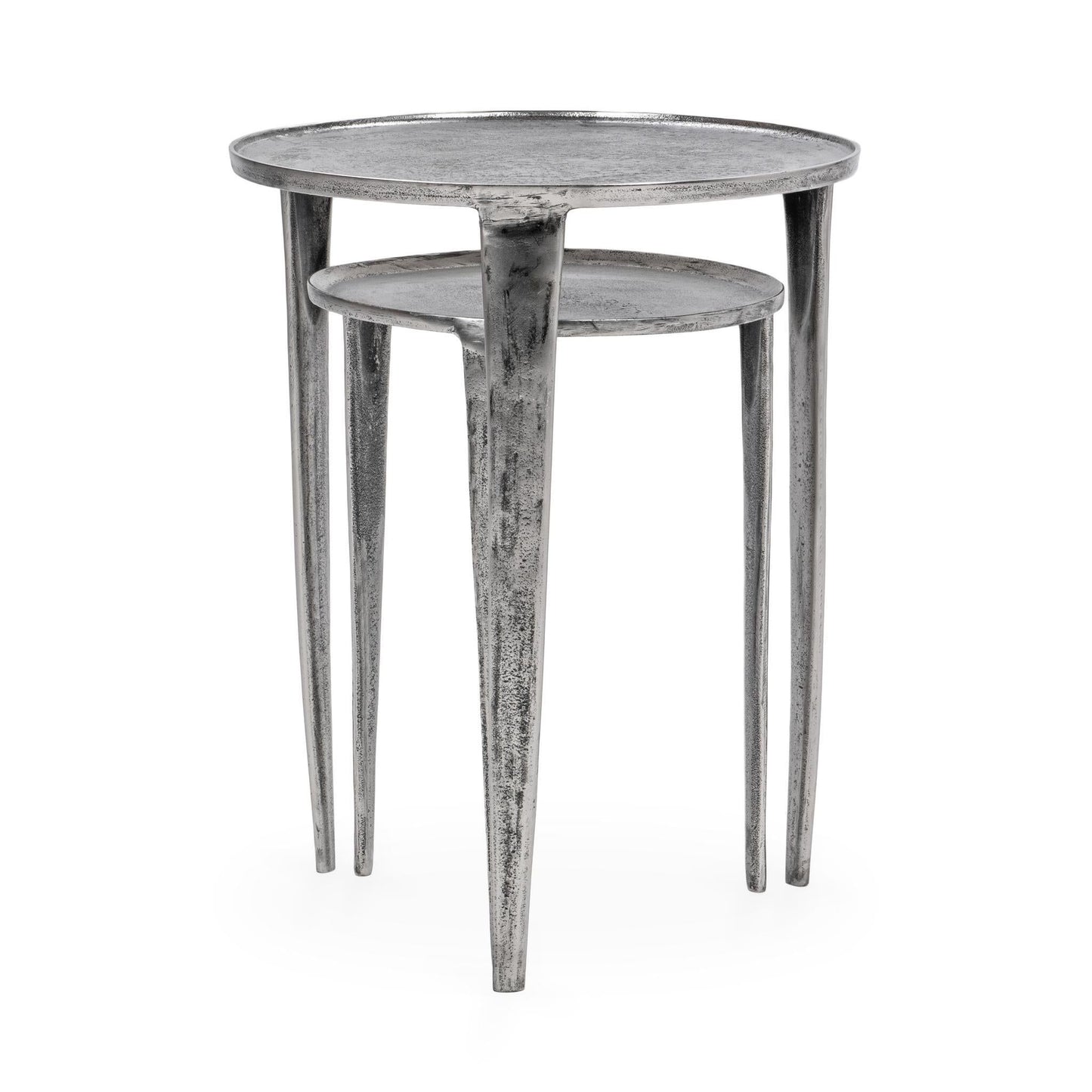Elinor - Nesting Accent Tables (Set of 2) - Pearl Silver