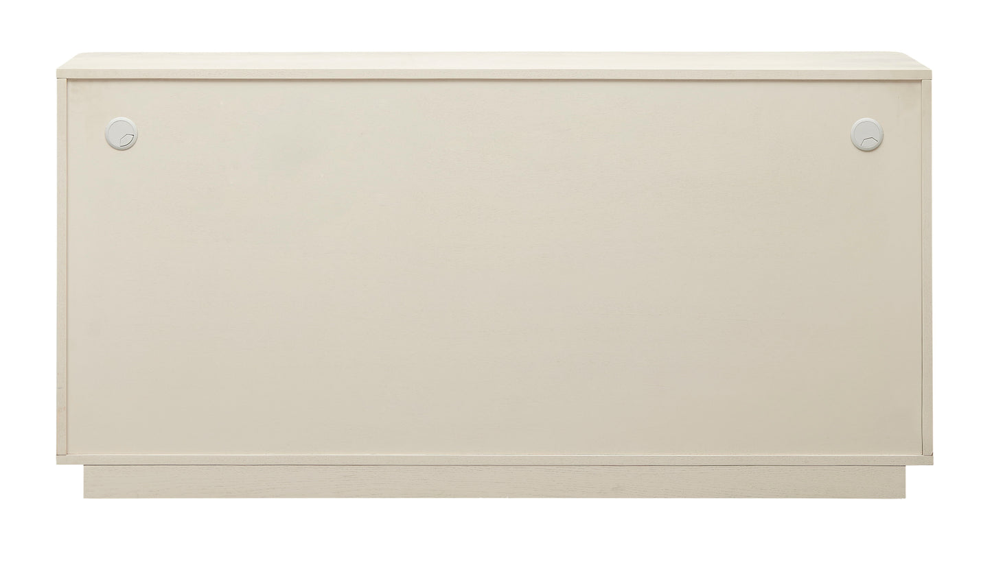 Chatsworth - Four Door Credenza - Cream / Gold