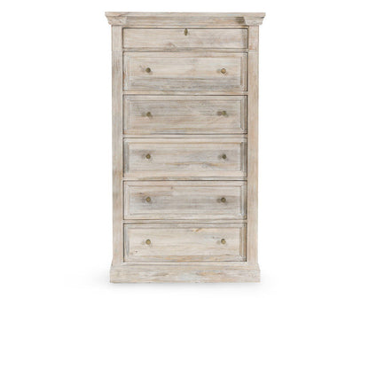 Adelaide - 6 Drawer Chest - Natural Cream Wash