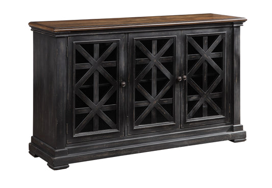 Mackenzie - Three Door Credenza - Gates Burnished Black