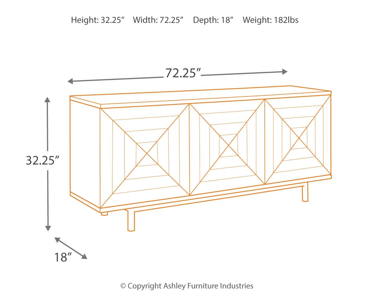 Fair - Warm Brown - Accent Cabinet