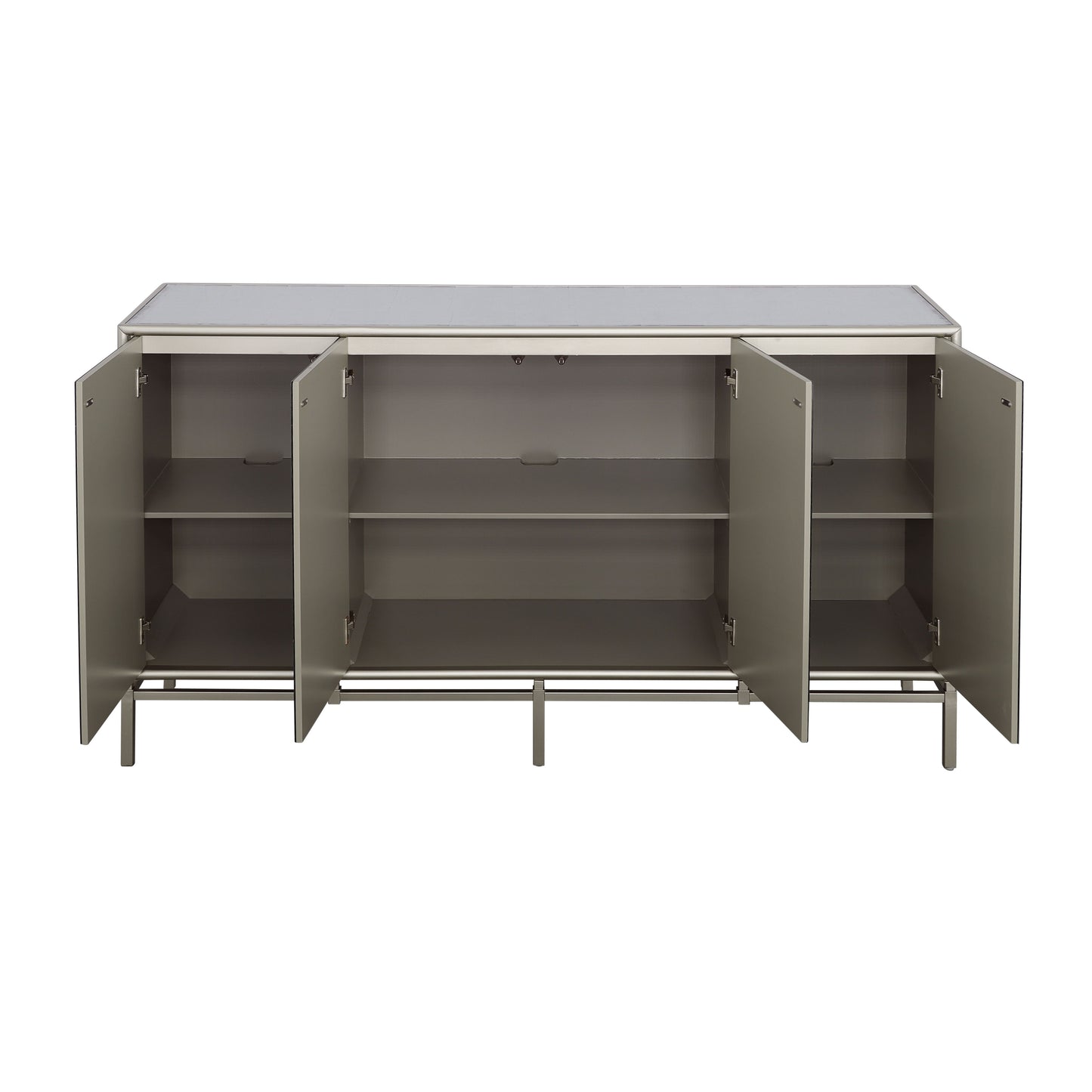 Silvermist - Four Door Credenza - Silver