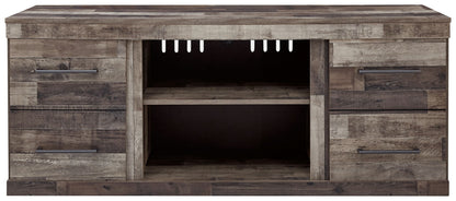 Derekson - LG TV Stand w/Fireplace Option - Multi Gray