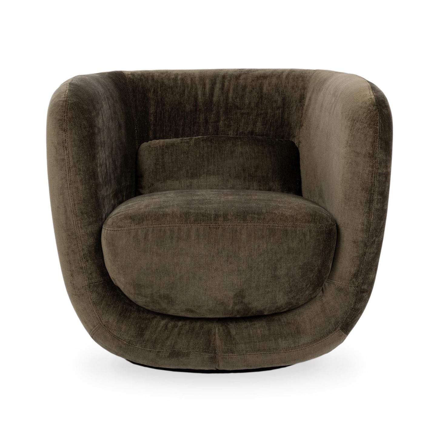 Nico - Upholstered Swivel Chair - Olive Green