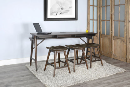 Americana - Console Table With USB Power Pack - Dark Brown
