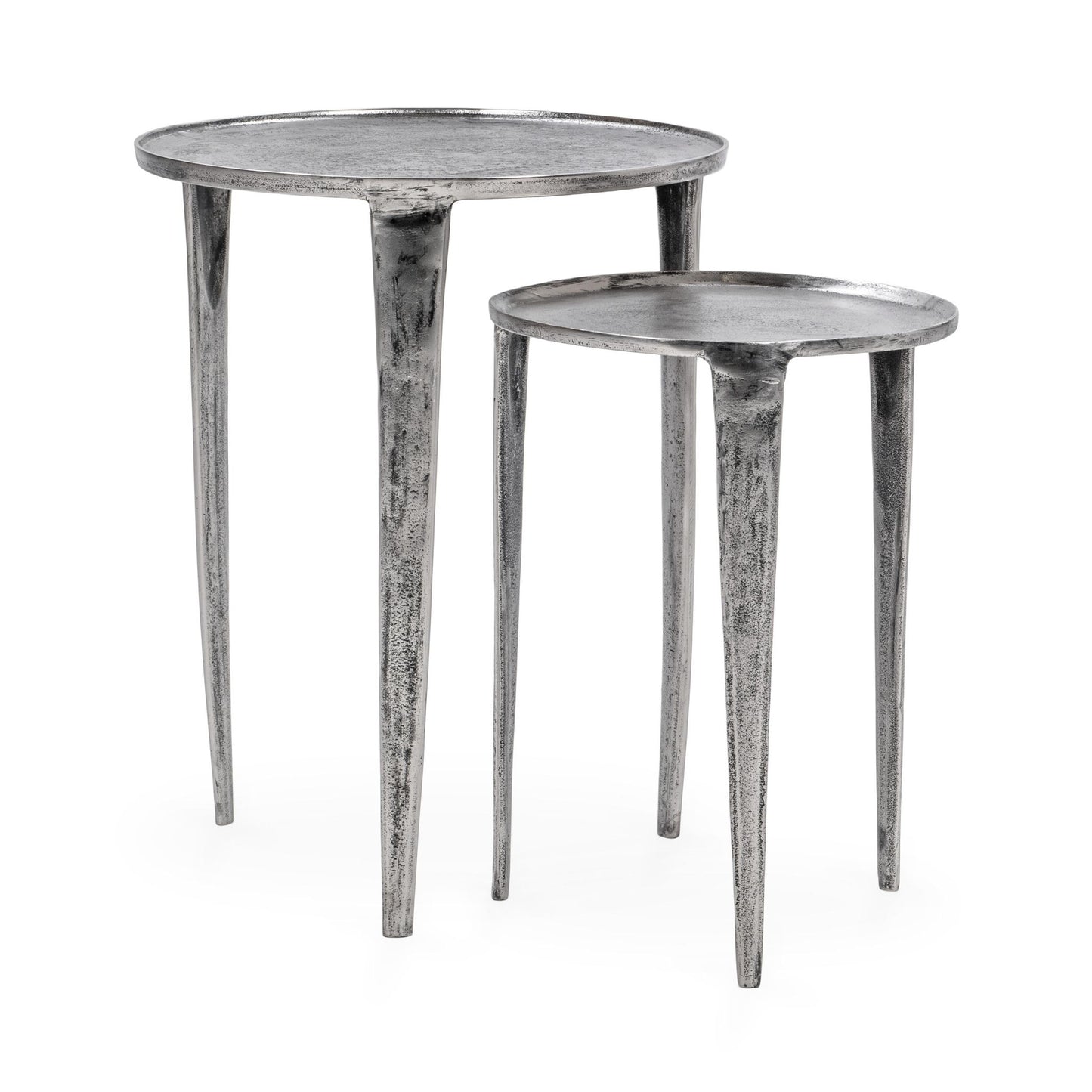 Elinor - Nesting Accent Tables (Set of 2) - Pearl Silver