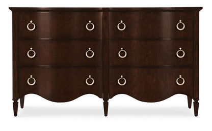 Bella Donna - Six-Drawer Dresser - Dark Brown