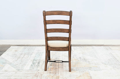 Doe Valley - Yellowstone Ladderback Chair, Cushion Seat (Set of 2) - Buckskin