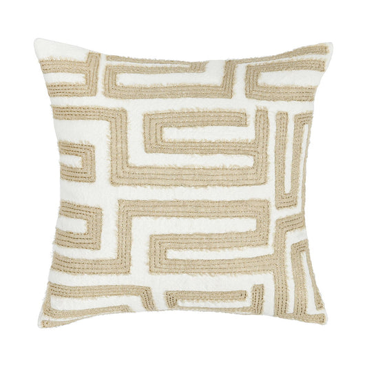 Mateo - 22" x 22" Pillow - Metallic Gold / Ivory