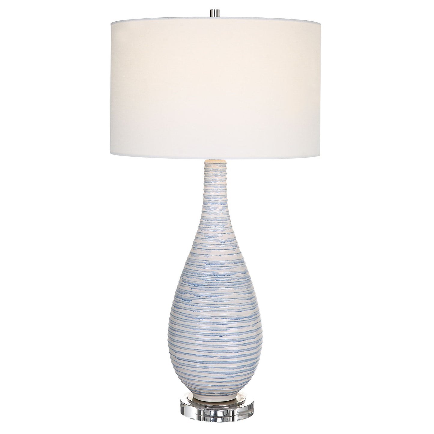 Clariot - Ribbed Table Lamp - Blue