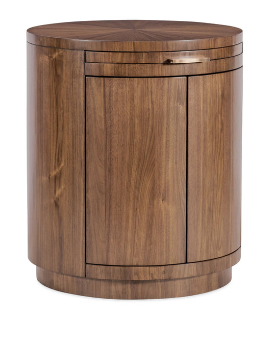 Eleana - Round Nightstand - Medium Wood