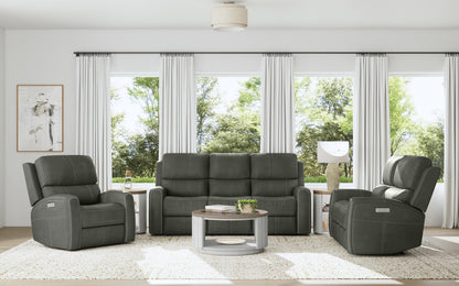 Linden - Power Reclining Sofa With Power Headrests & Lumbar