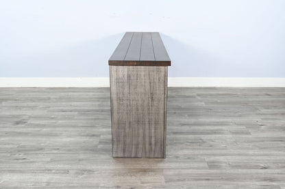 76" Media Console With Electric Fireplace