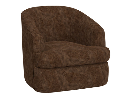 Tumbi - 360 Degree Swivel Accent Chair - Chocolate Brown