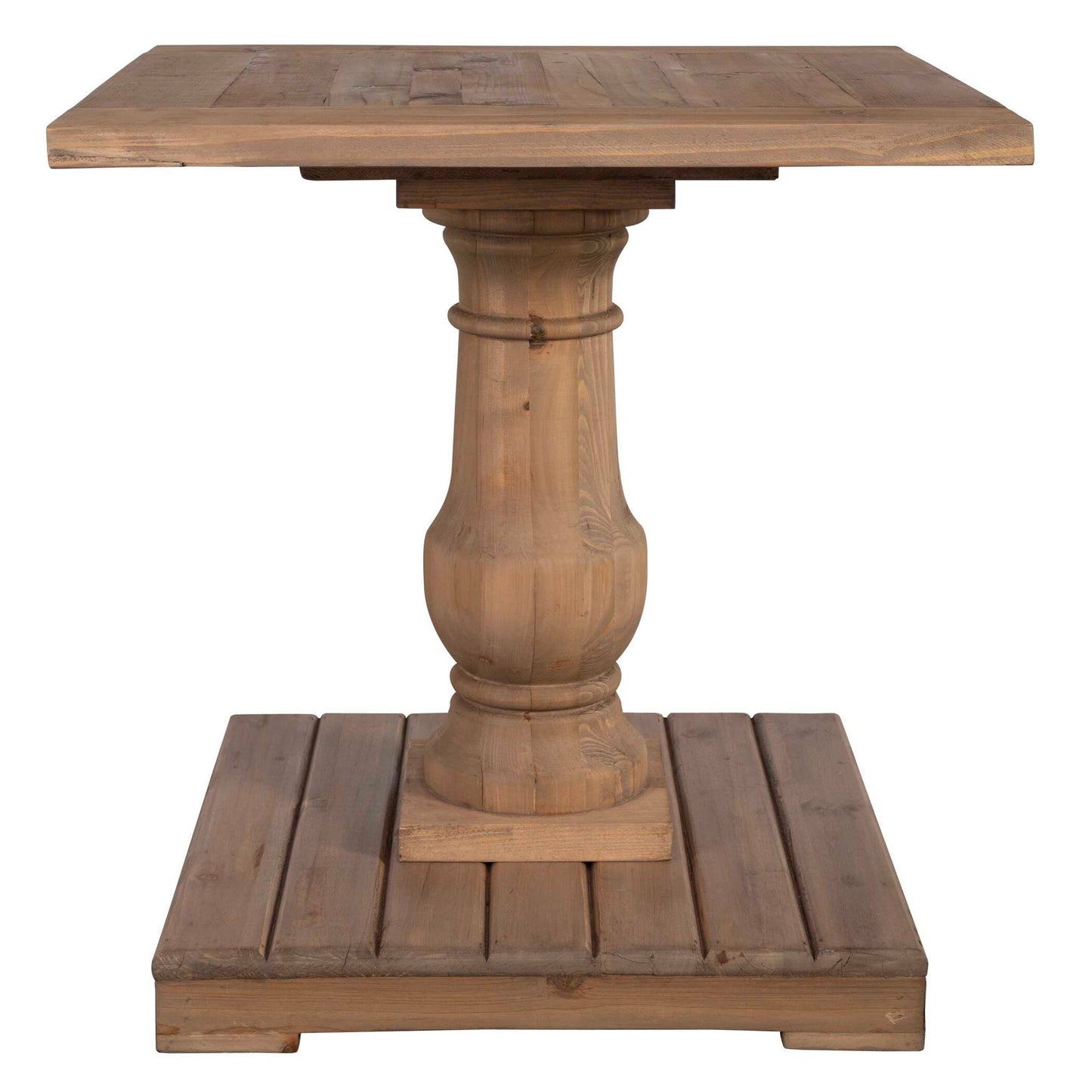 Stratford - Pedestal End Table - Light Brown