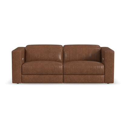 Austin - Power Reclining Sofa with Power Headrests - Dark Brown