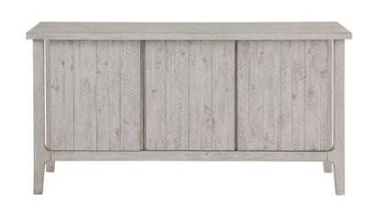 Albus - Three Door Credenza - Jasmine Aged White