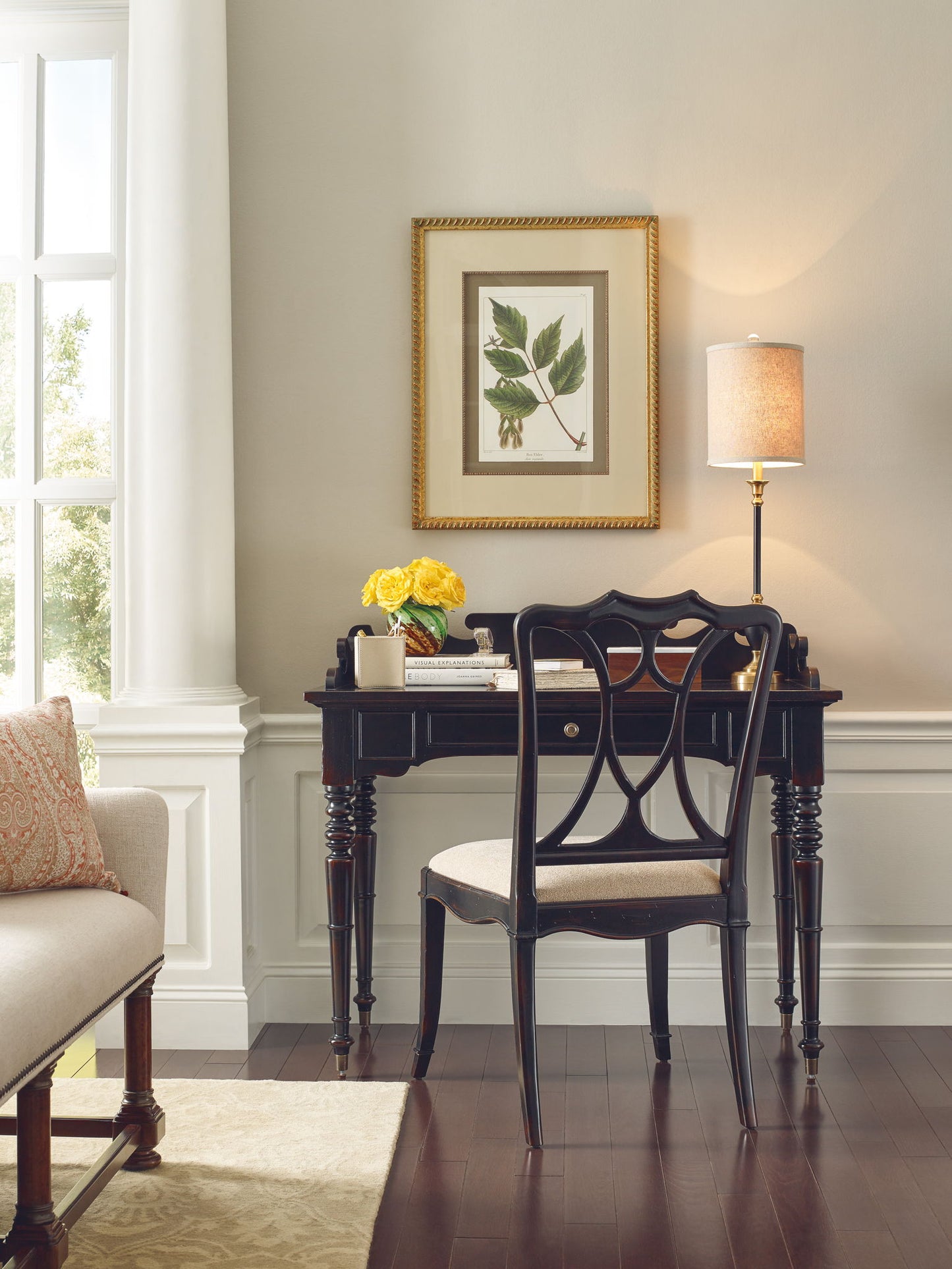 Charleston - Upholstered Seat Side Chair (Set of 2) - Black / Gray