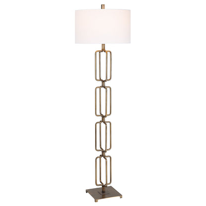 Link - Brushed Gold Floor Lamp