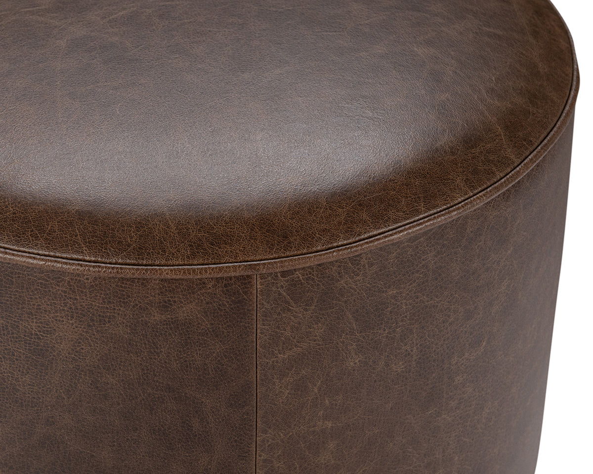 Clair - Leather Round Table