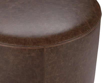 Clair - Leather Round Table