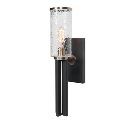 Jarsdel - 1 Industrial Sconce - Black