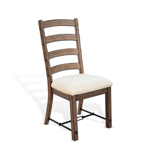 Doe Valley - Yellowstone Ladderback Chair, Cushion Seat (Set of 2) - Buckskin