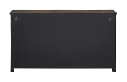 Rochport - Four Door Credenza - Brown / Taupe