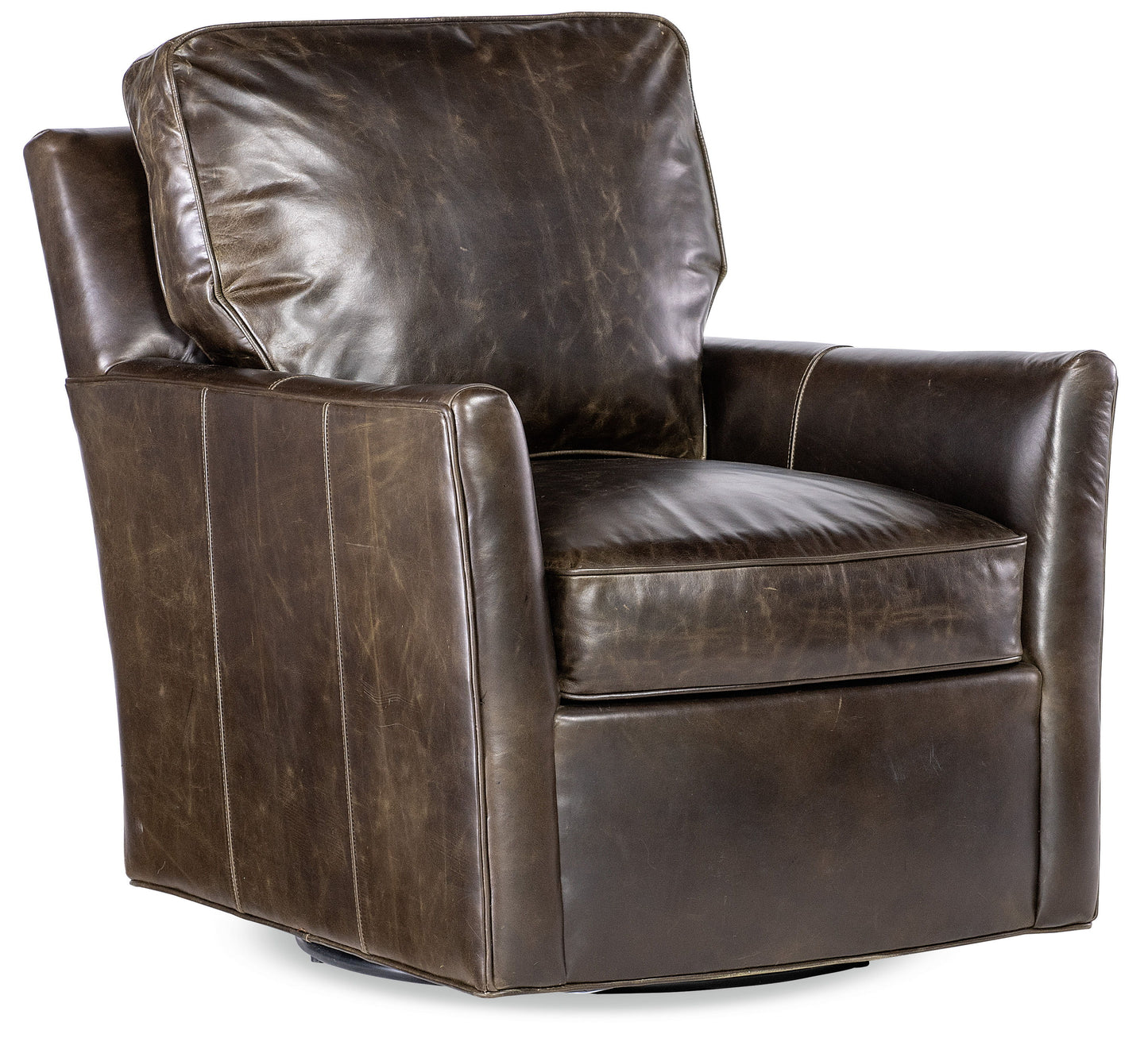 CC - Johansen Swivel Club Chair - Brown