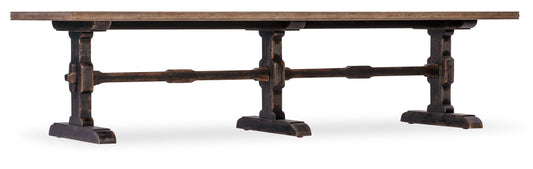 Americana - Trestle Rectangle Cocktail Table - Dark Brown