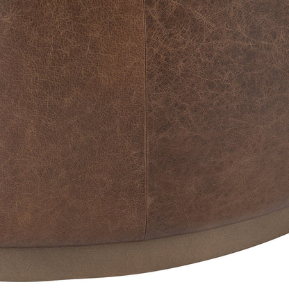 Clair - Leather Round Table