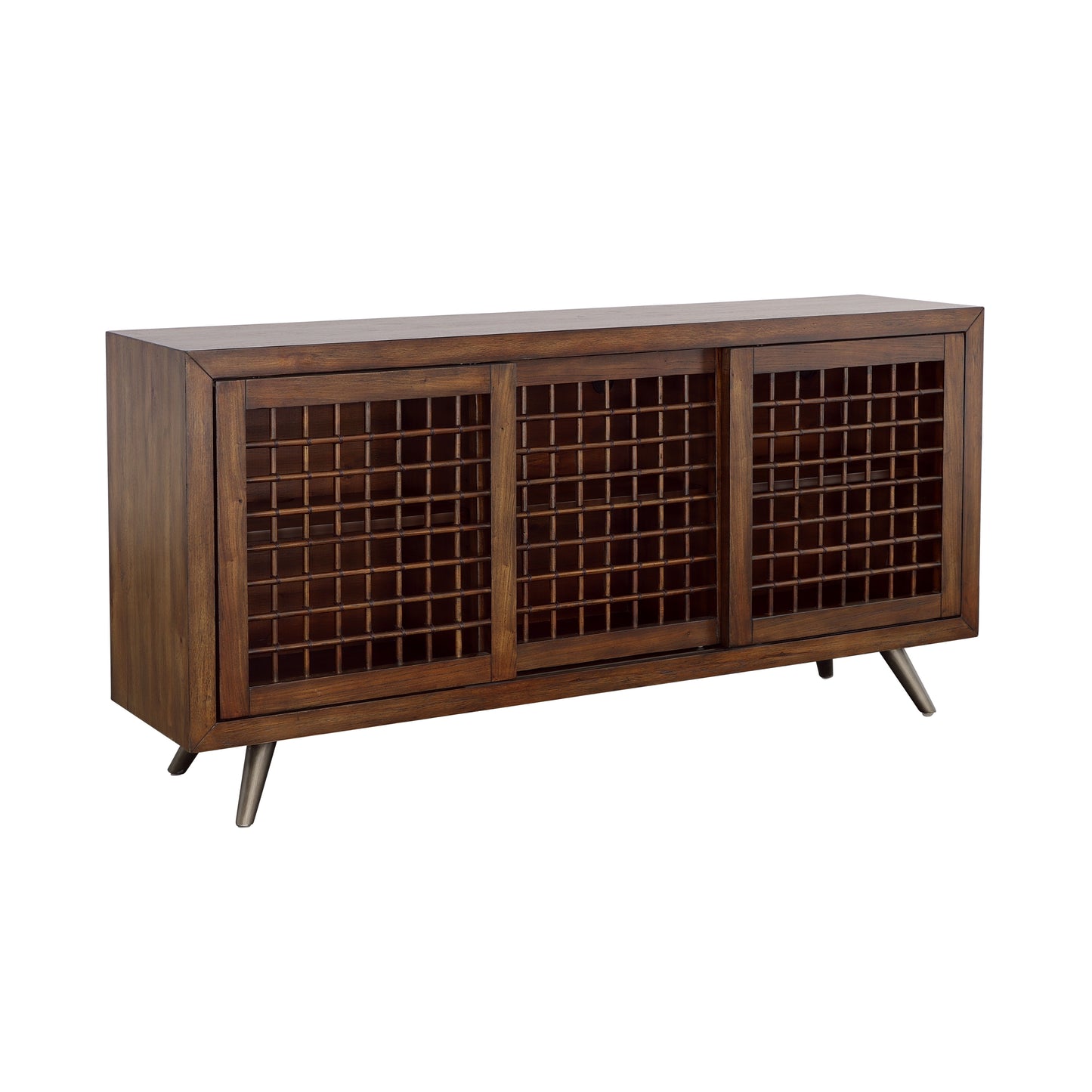 Manchester - Three Sliding Door Credenza - Brown